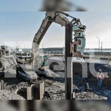 Экскаватор с вибропогружателем Caterpillar 320DL Экскаватор с вибропогружателем Caterpillar 320DL