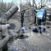 Экскаватор с гидробуром JCB 8018zts