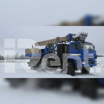 Экскаватор на базе КамАЗа КАМАЗ 65222-38 (Антей EW-25-M1) в аренду.-1
